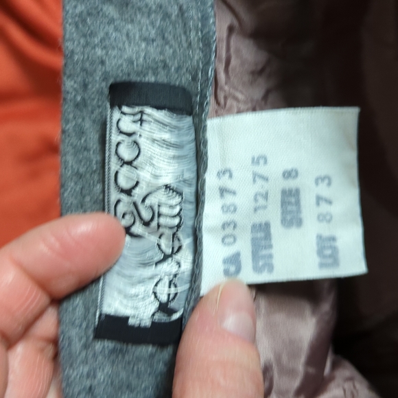 Vintage Jeremy Scott grey wool blend penicil skirt w/ pockets - Picture 7 of 10